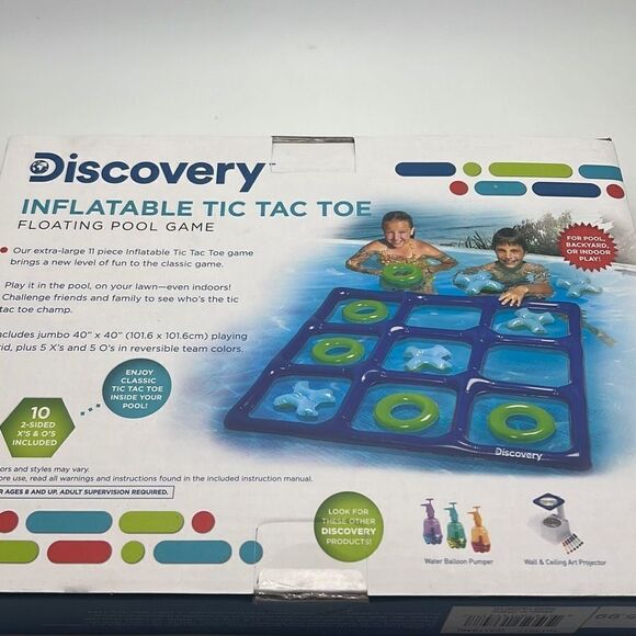 DISCOVERY #MINDBLOWN INFLATABLE TIC TAC TOE GAME SET-NWB - Picture 3 of 5